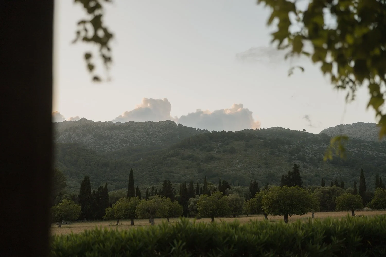 The Tramuntana Mountains as the day slowly comes to an end.