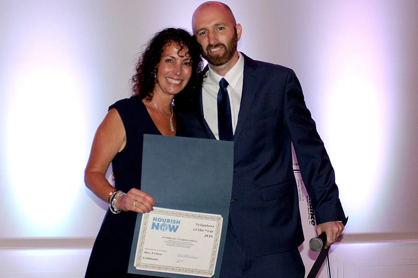 Deb received the volunteer of the year award!