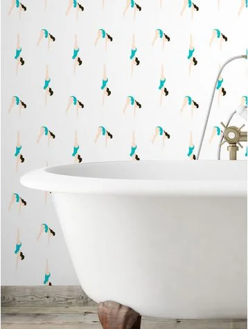 Love this retro inspired swimmers paper. We spotted this colour way on the Milk Decoration trend stand at Maison Objet.