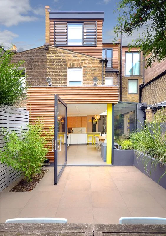 Wood Cladding...very nice particularly if its black.