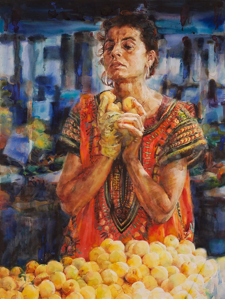 Rialto. Watercolor on paper. 36x48 inch.