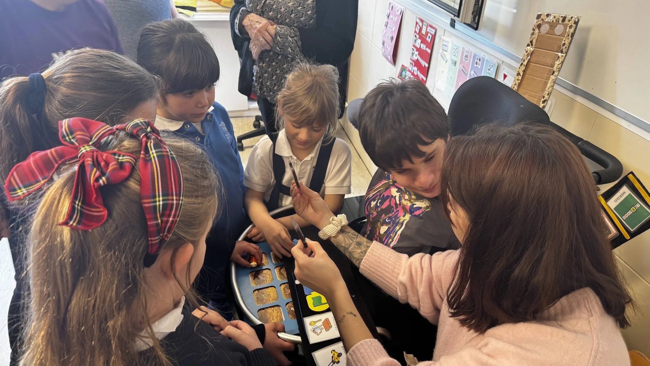 students using Scratch Tactile