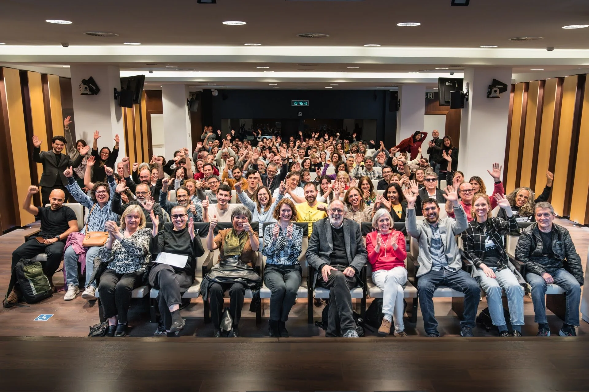 Auditorium full of people