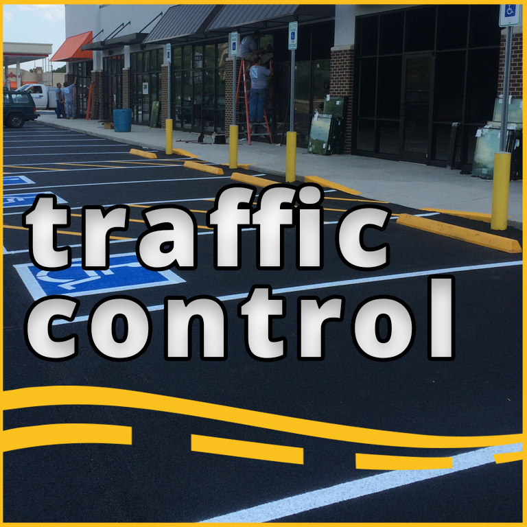 Signs, Speed control devices, Parking lot and Traffic Control device Sales and installation in East Tennessee Seal it ASAP