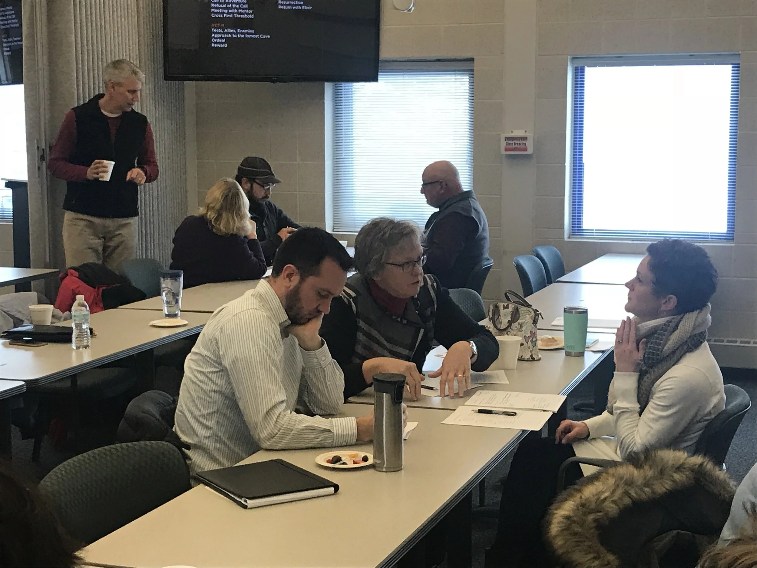 Participants apply the process in small groups, preparing one of them to tell their story.