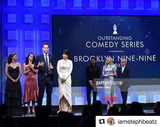 Congratulations to our leading lady @iamstephbeatz and the entire cast & crew of @brooklyn99fox! Not only are you all amazingly funny & talented, but you’re doing a great service towards the advancement of #equalityforall Bc #representationmatters! 
#Repost @iamstephbeatz ・・・
#representationmatters thank you @glaad for recognizing #brooklyn99 last night at the #glaadawards 🏳️‍🌈