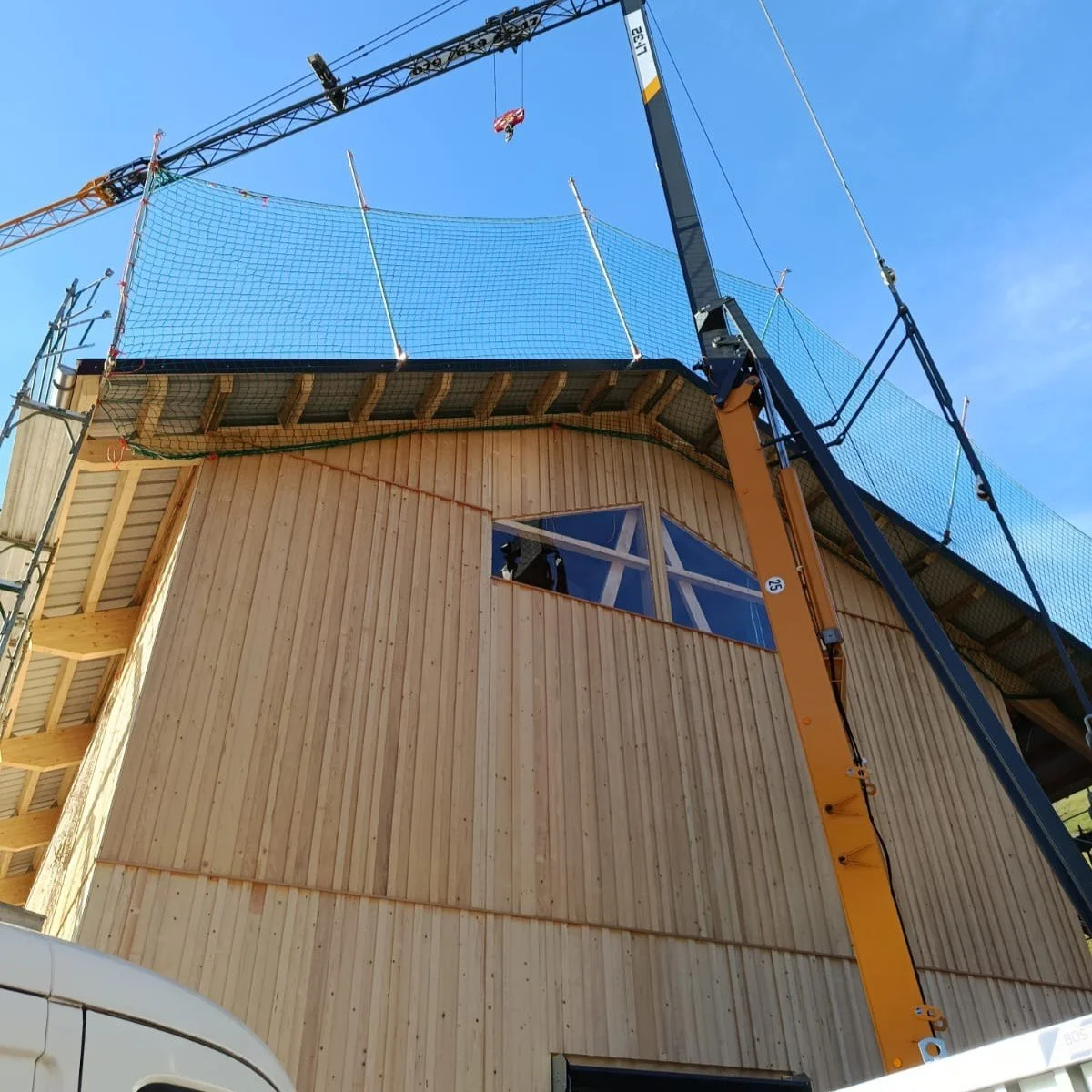 Bedachungsarbeiten Stall Neubau