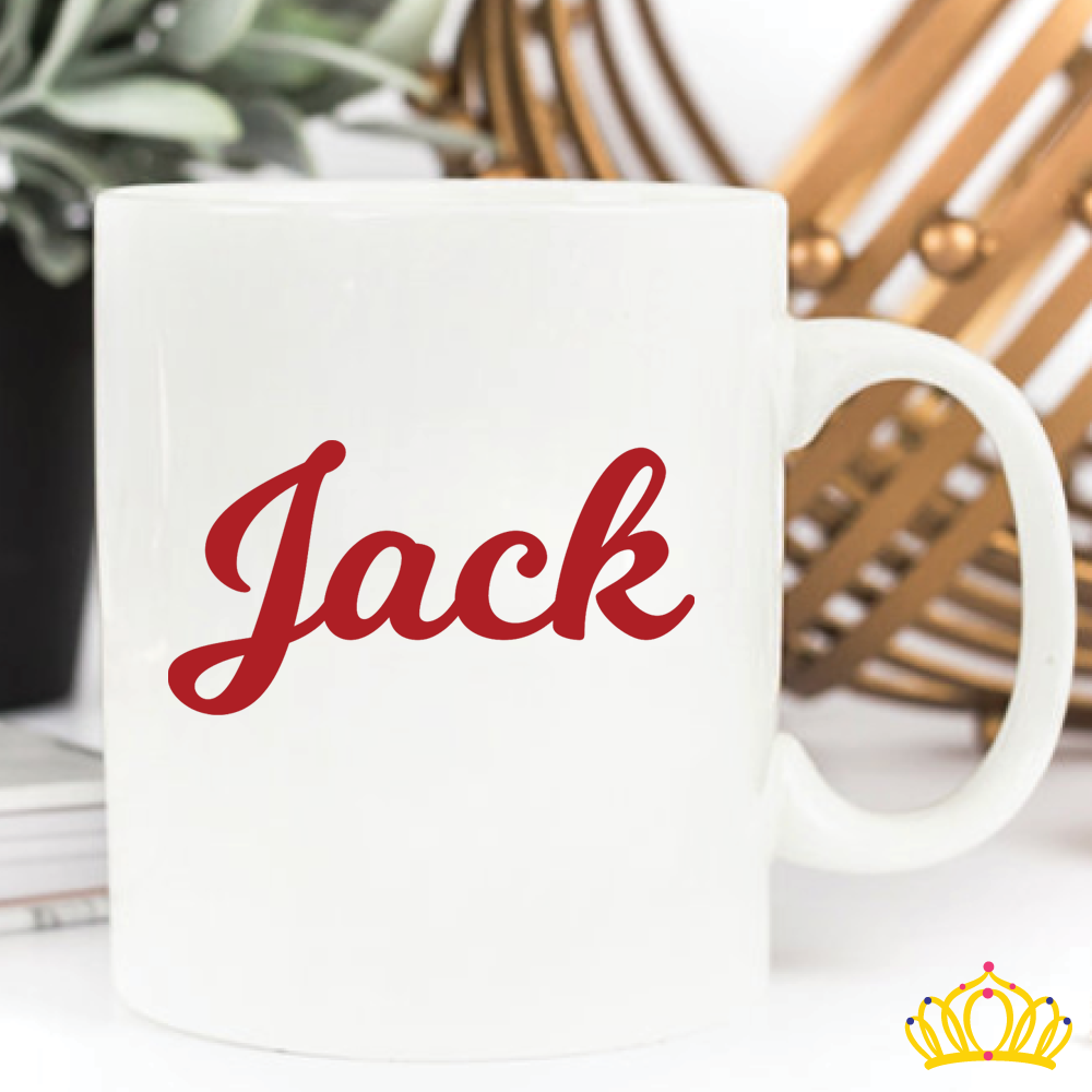 Dash of Flair Jack Font Name Decal