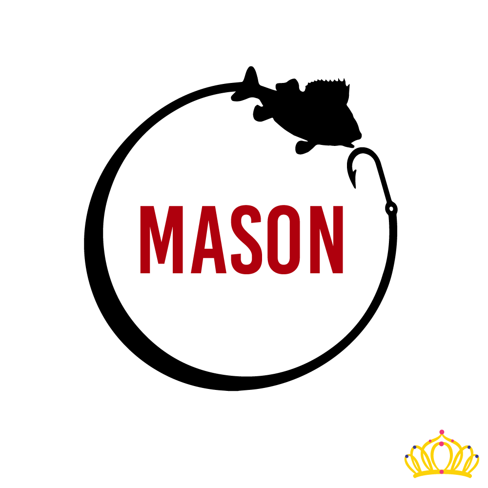 Dash of Flair Fish Hook with Name Decal