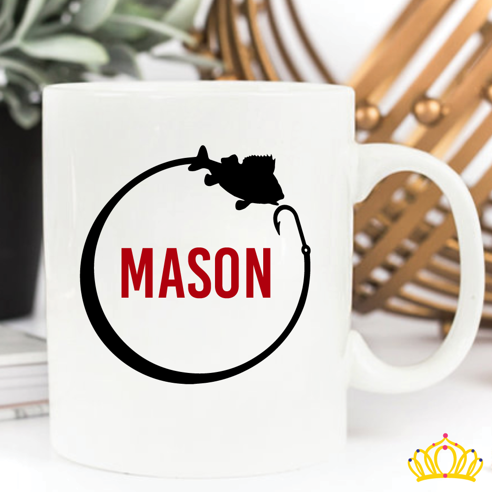 Dash of Flair Fish Hook with Name Decal