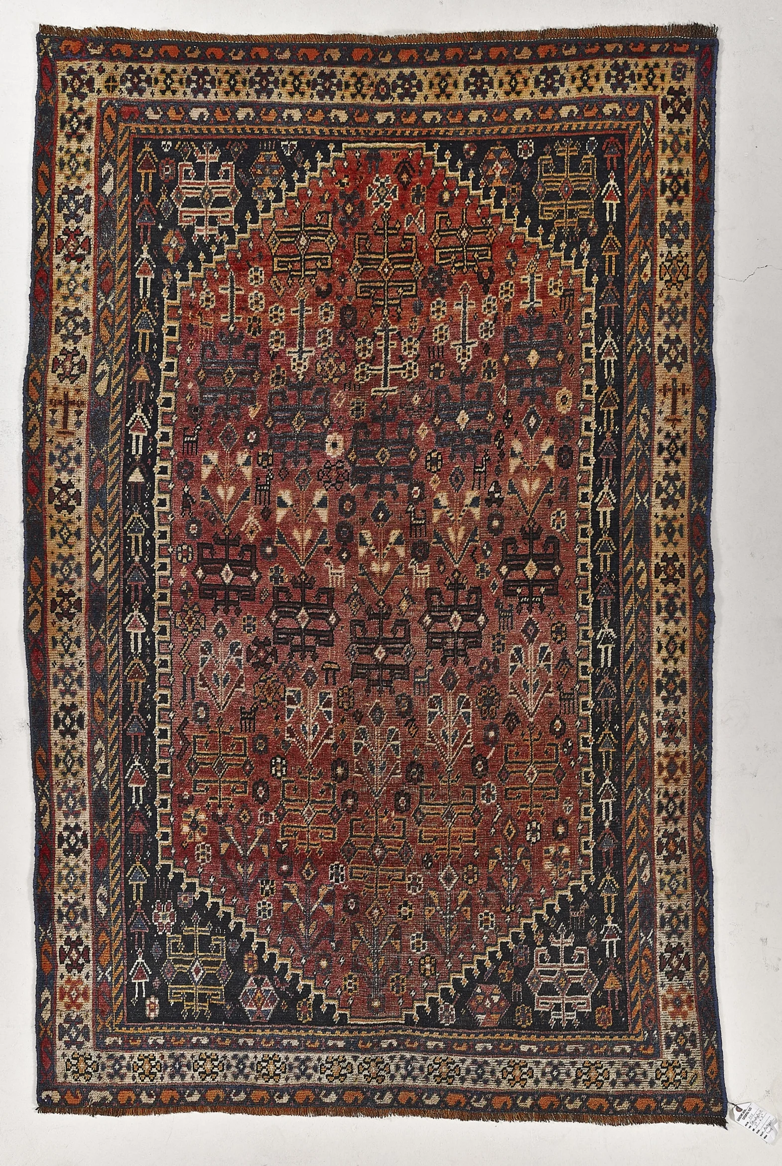 155 ANTIQUE GASHGHAIE C1920  3-7X7-2 -16253JPG IMAGES.jpg