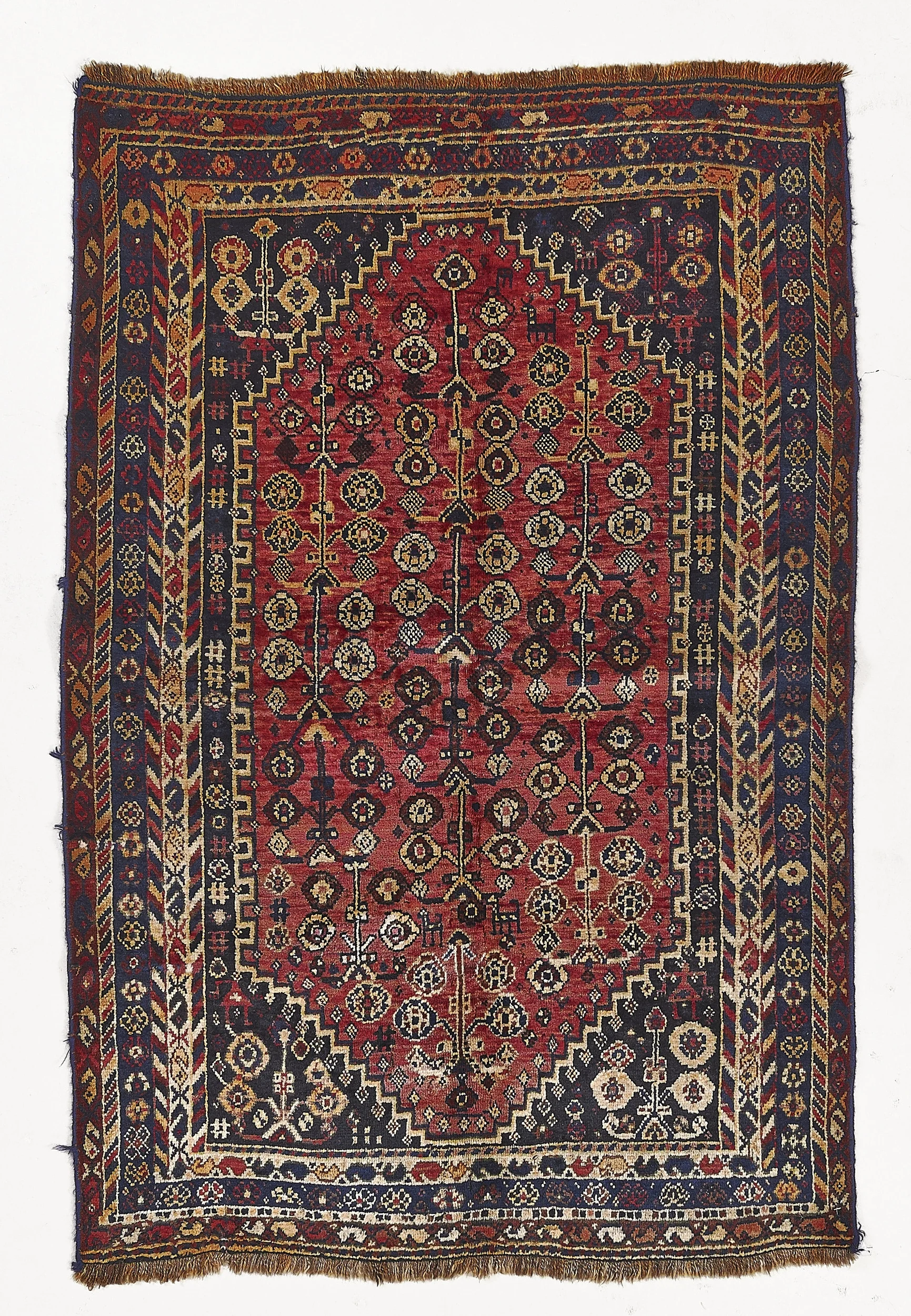 1301 ANTIQUE GHASHGHAIE  C1930 5-7X3-8 -16401.jpg