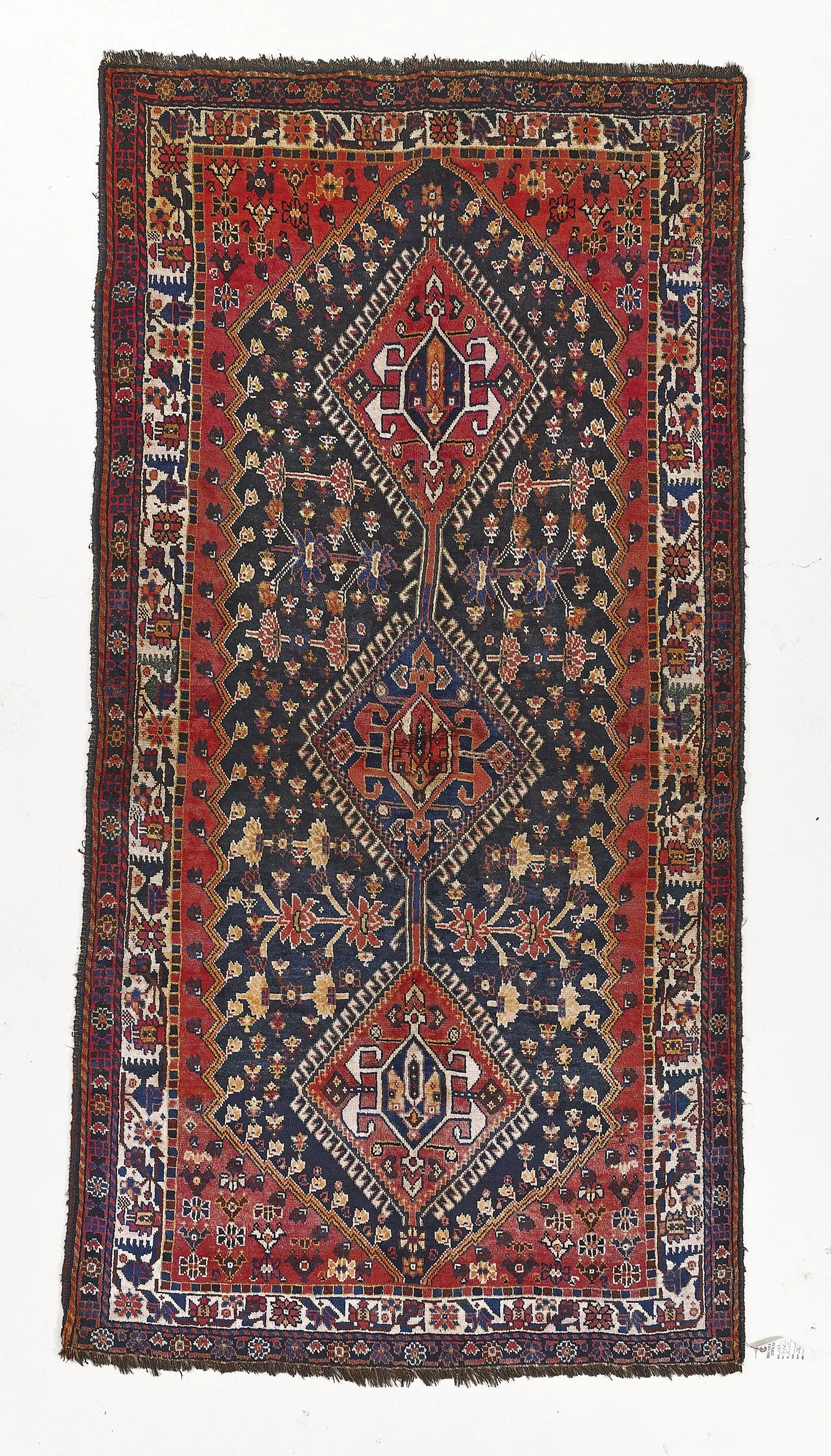 1401 ANTIQUE GHASHGHAIE C1920 4-2X8-3 -16395.jpg