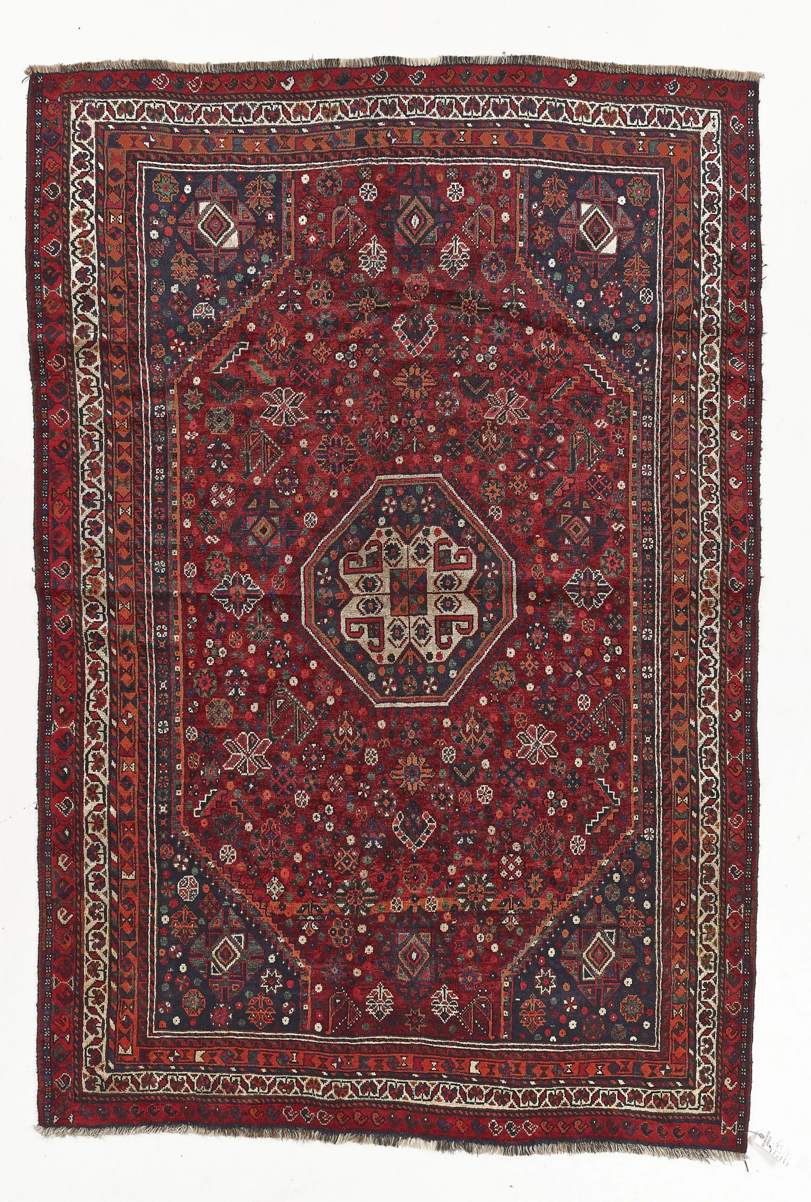 A-1601 ANTIQUE GHASHGHAIE C1900 5-9X8-6 -16397.jpg
