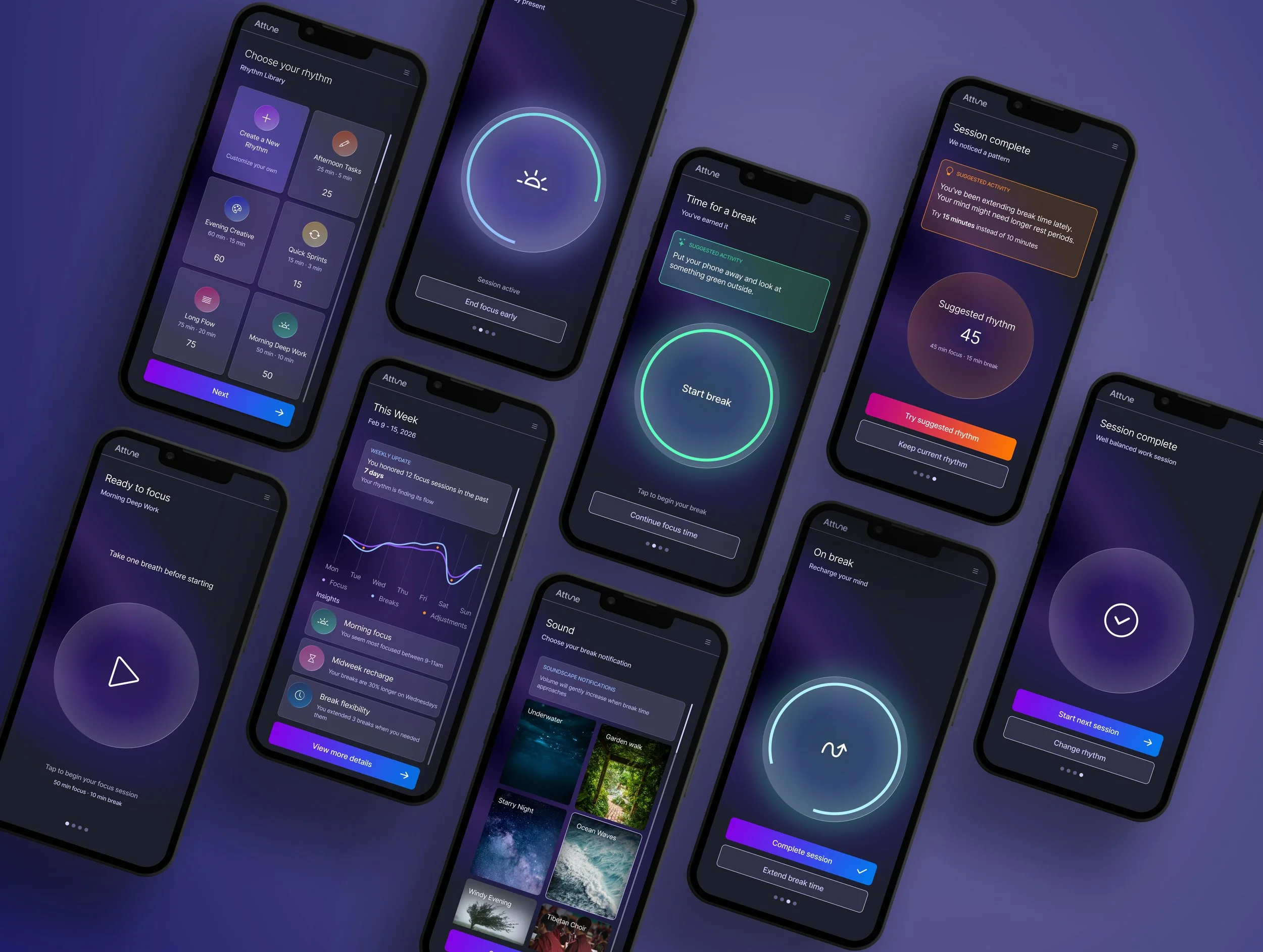 Attune — Designing sustainable focus