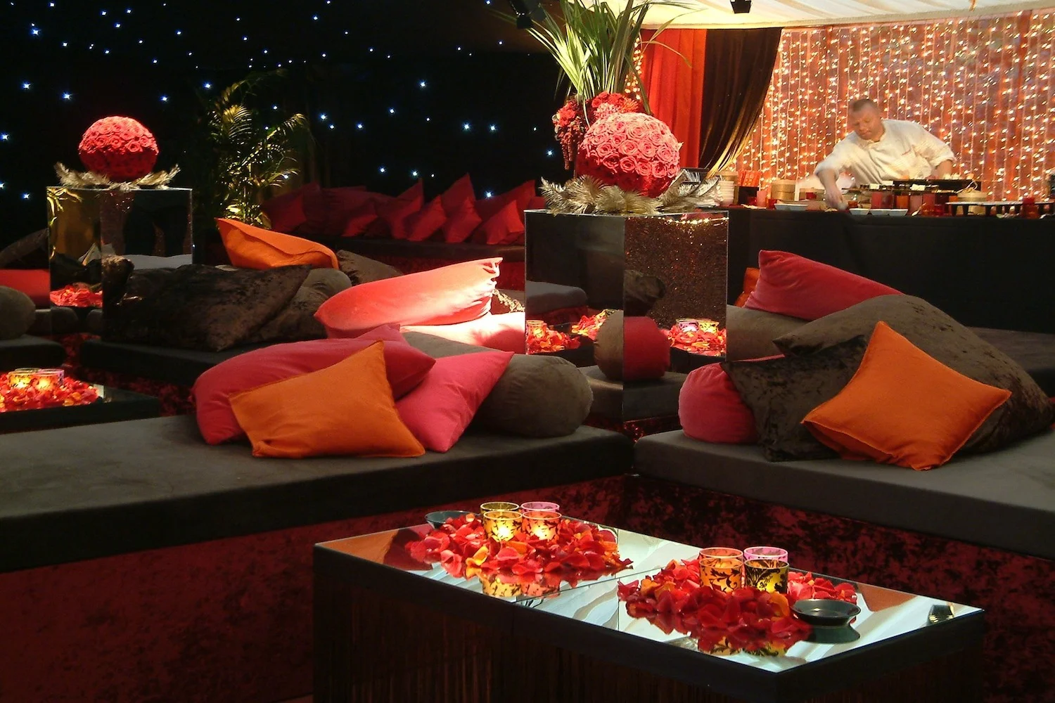  Open sided Marquee: Lounge detail : Private client 