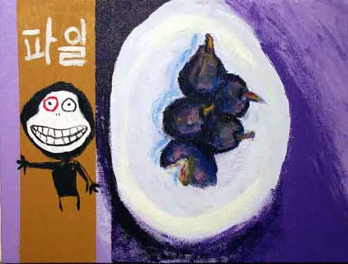 Still Life with Figs, Hangul, and Red-eyed Demon