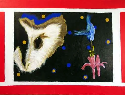 Galactic Owl Mask and Anonymous Hummingbird
