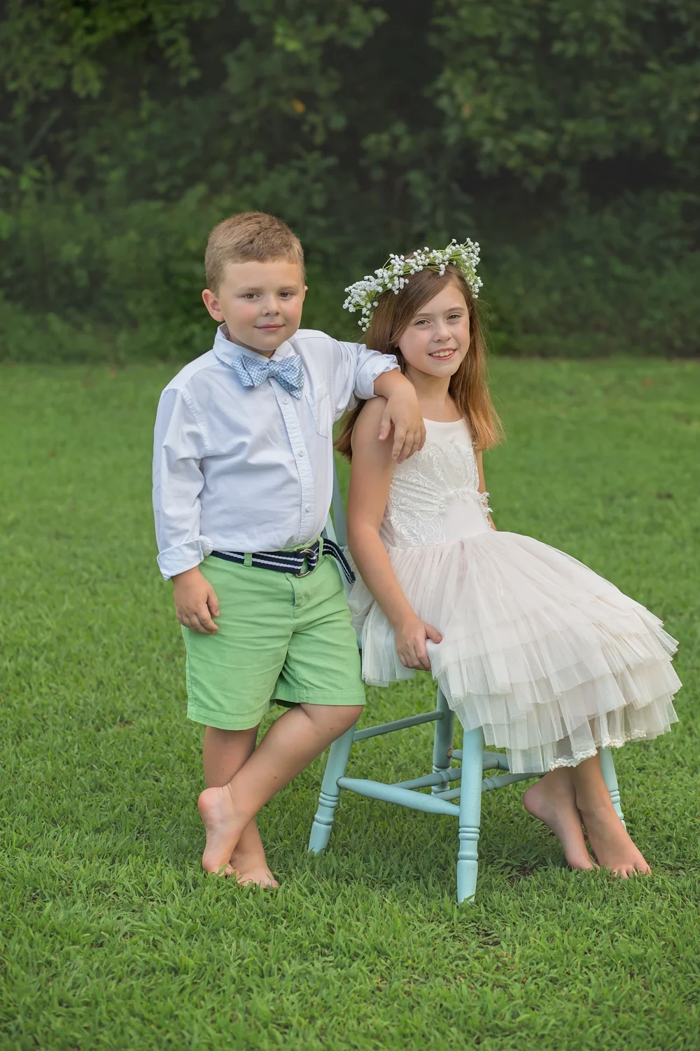 Stylized children photography. Siblings.