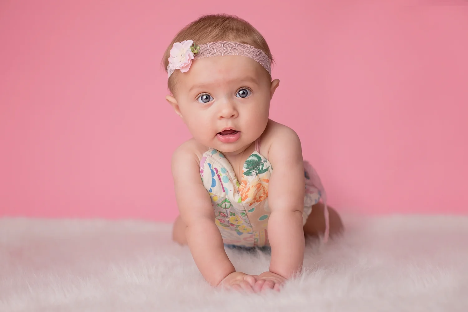 six month old quilted romper