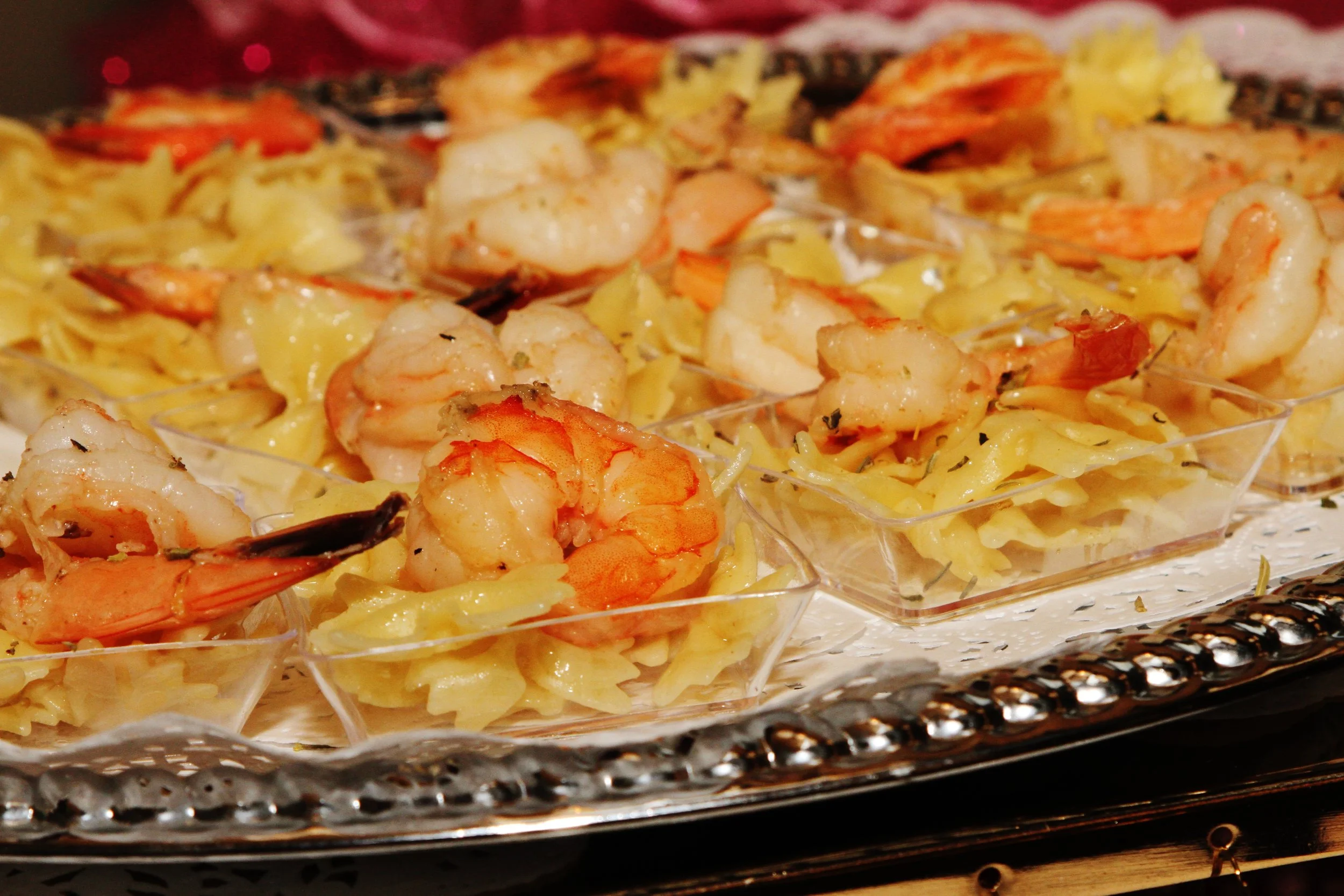 Cognac Shrimp w/ Bow tie Pasta