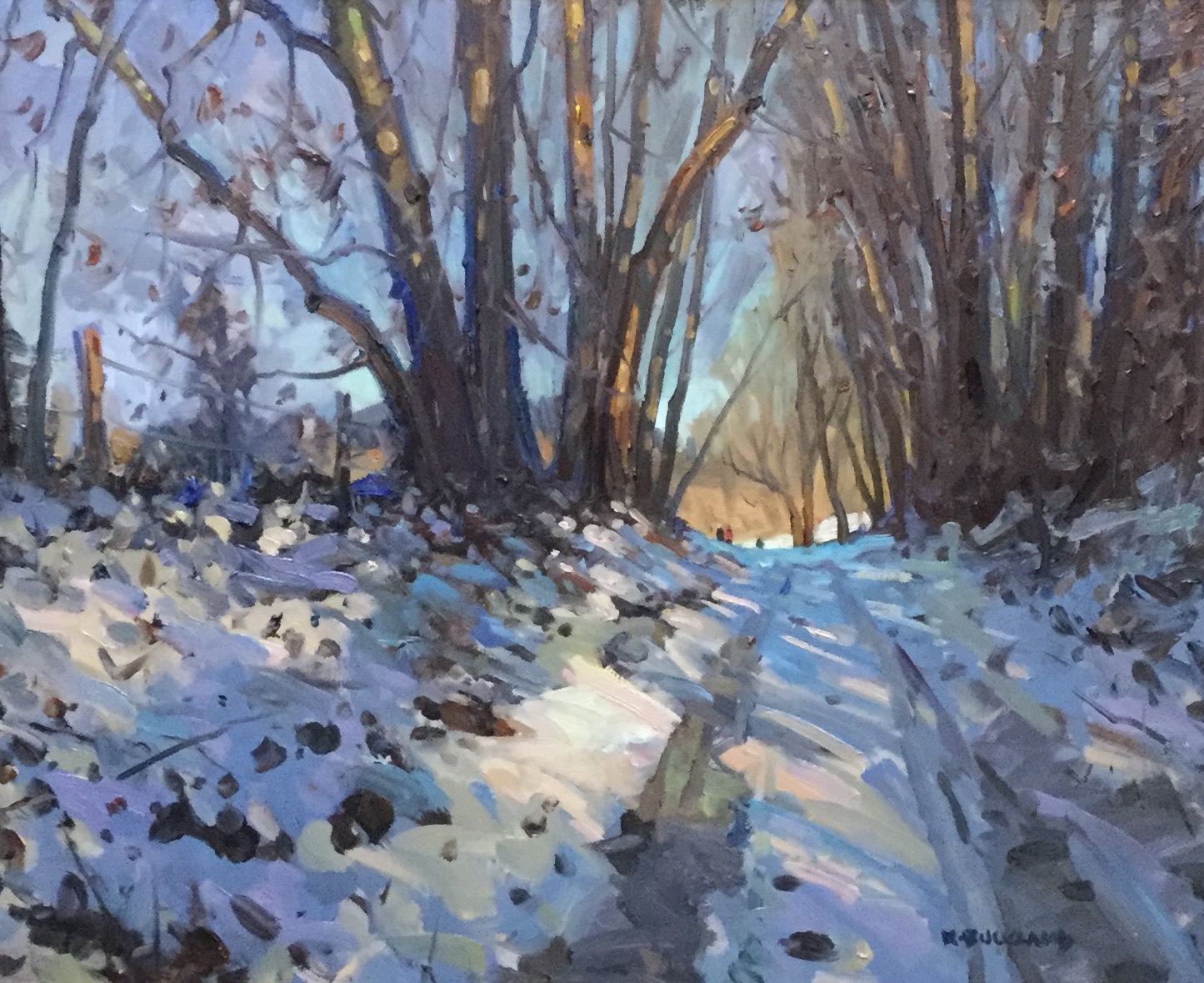 A Winter Evening Stroll SOLD