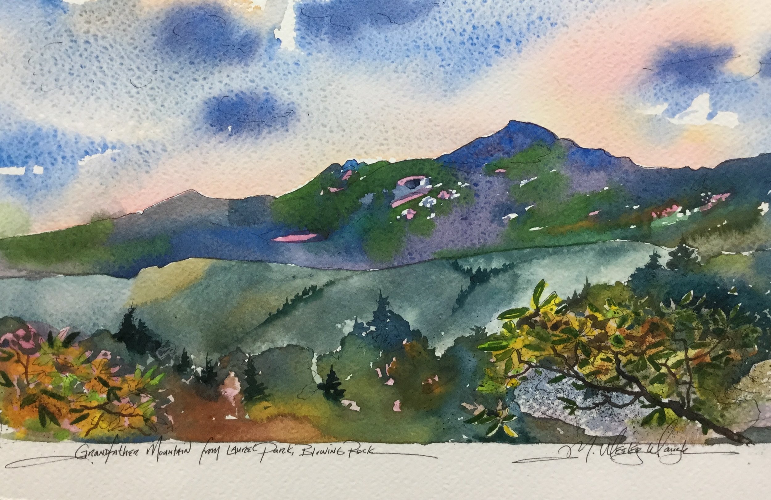 Grandfather Mountain from Laurel Park SOLD