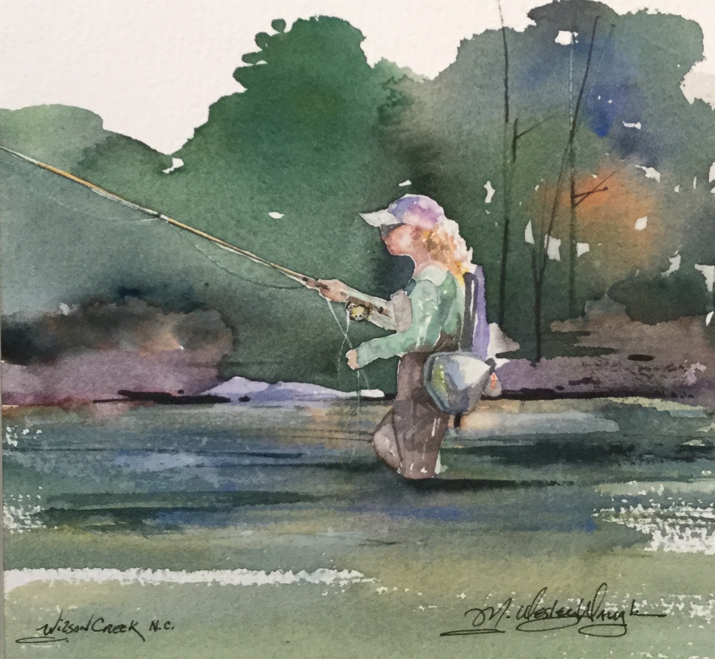 Spring Flyfishing, River Bend Wilson Creek