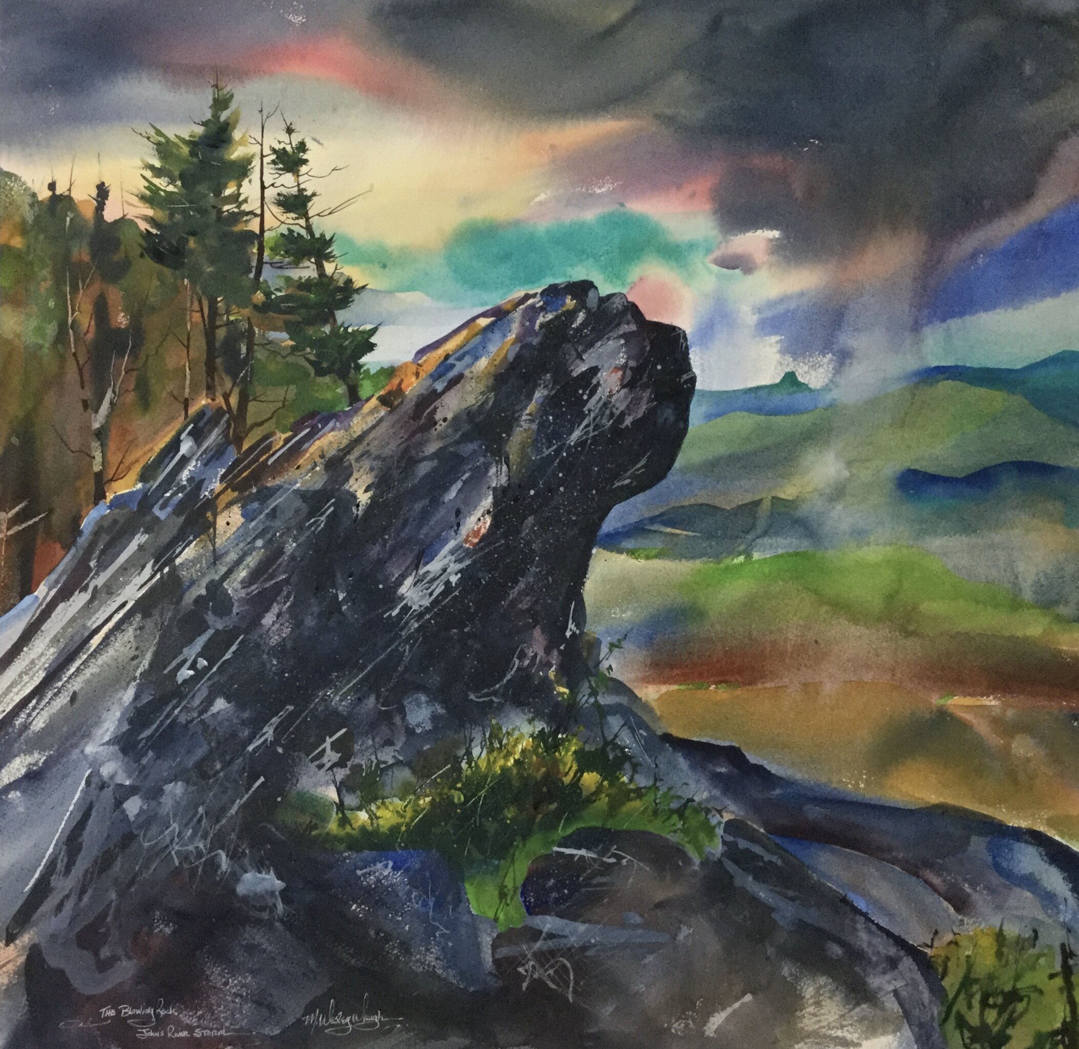 The Blowing Rock, John's River Gorge Storm SOLD