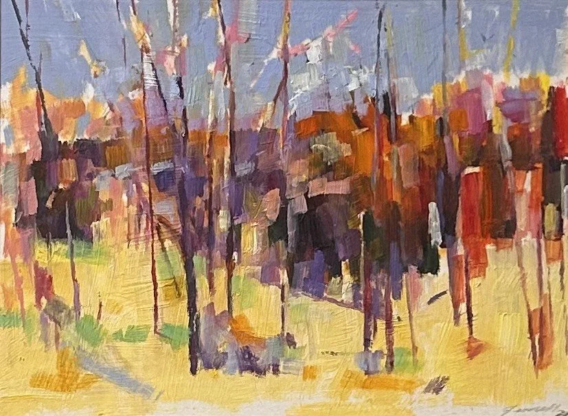 Landscape with Trees II by Richard Fennel