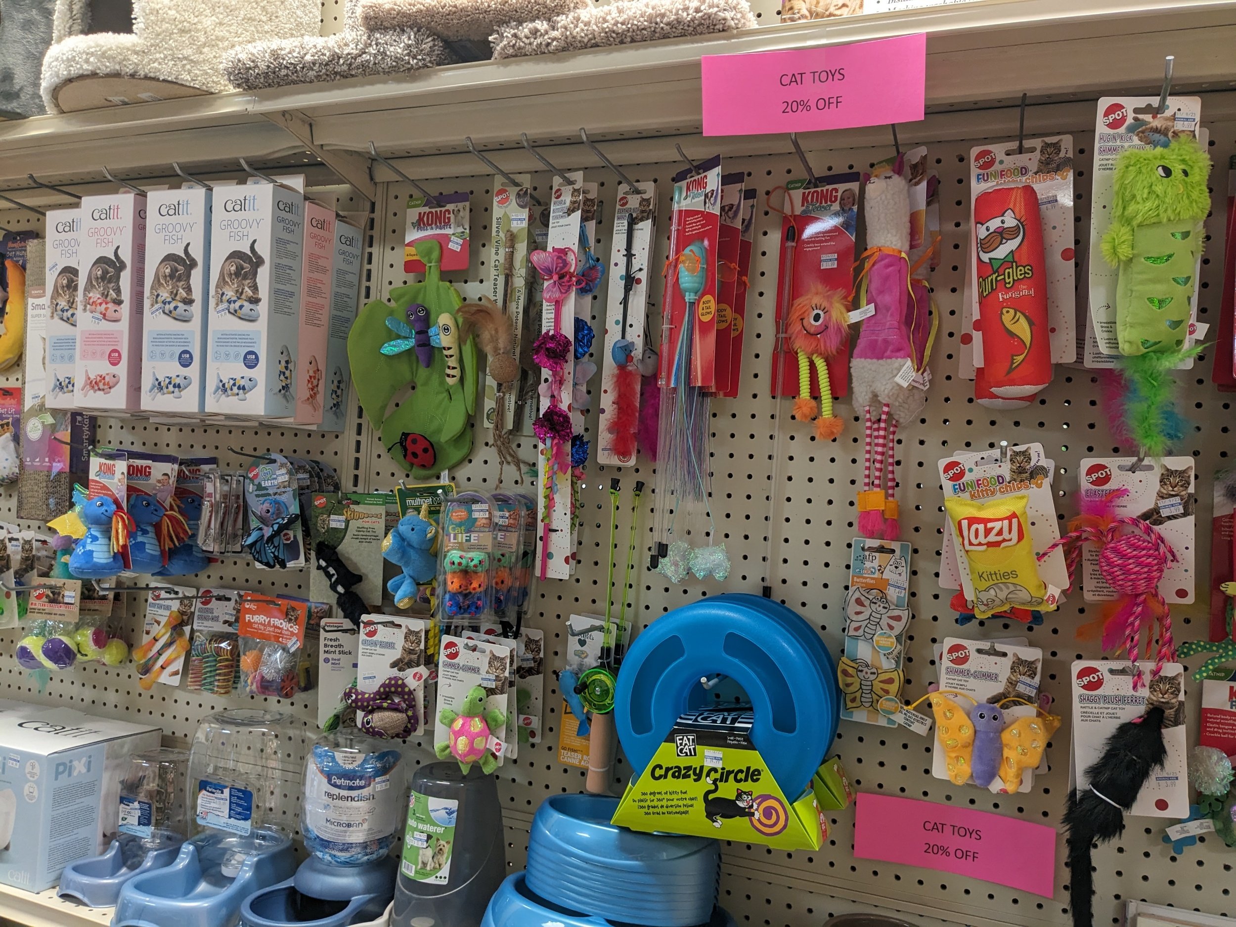 20% off cat toys 