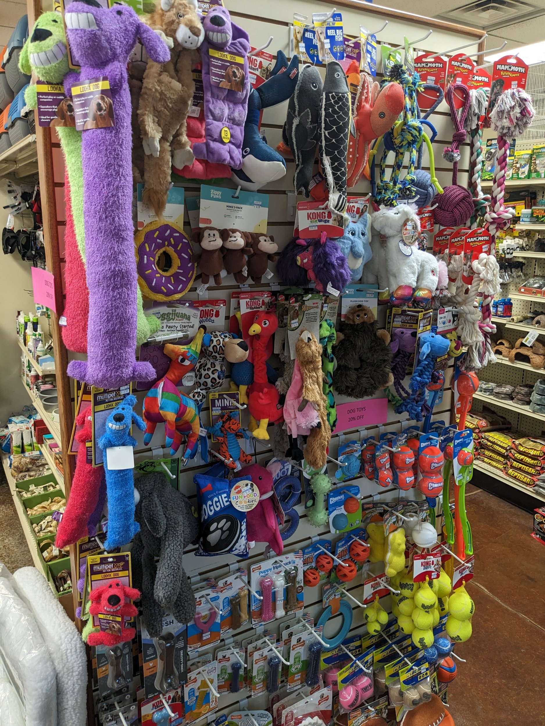 20% off dog toys 