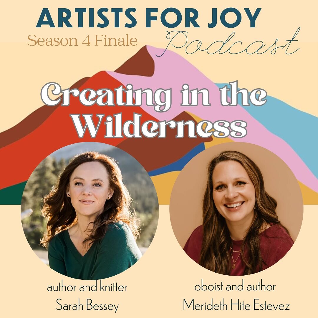 On today&rsquo;s podcast, Season 4 finale! 💗

This openhearted, vulnerable conversation with author and knitter @sarahbessey is the perfect way to tie a bow on Season 4 of Artists for Joy. 🎀

In this interview, we discuss: 

-The spiritual nature o