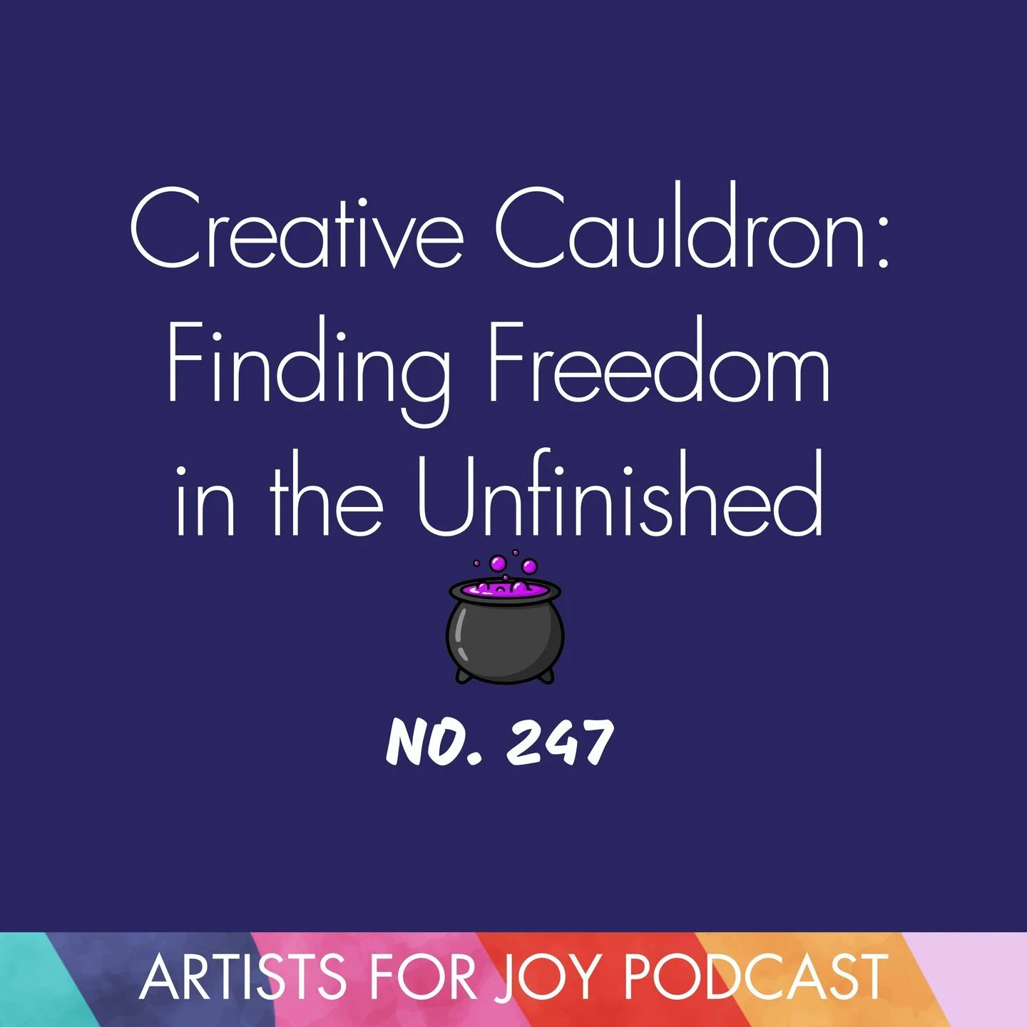 👻🎃 In this week's special Halloween episode of Artists for Joy, we explore how to find freedom in unfinished projects (and just in time for the spooky season), prevent them from &quot;haunting&quot; us. 
 
I've got some encouraging words from @bria