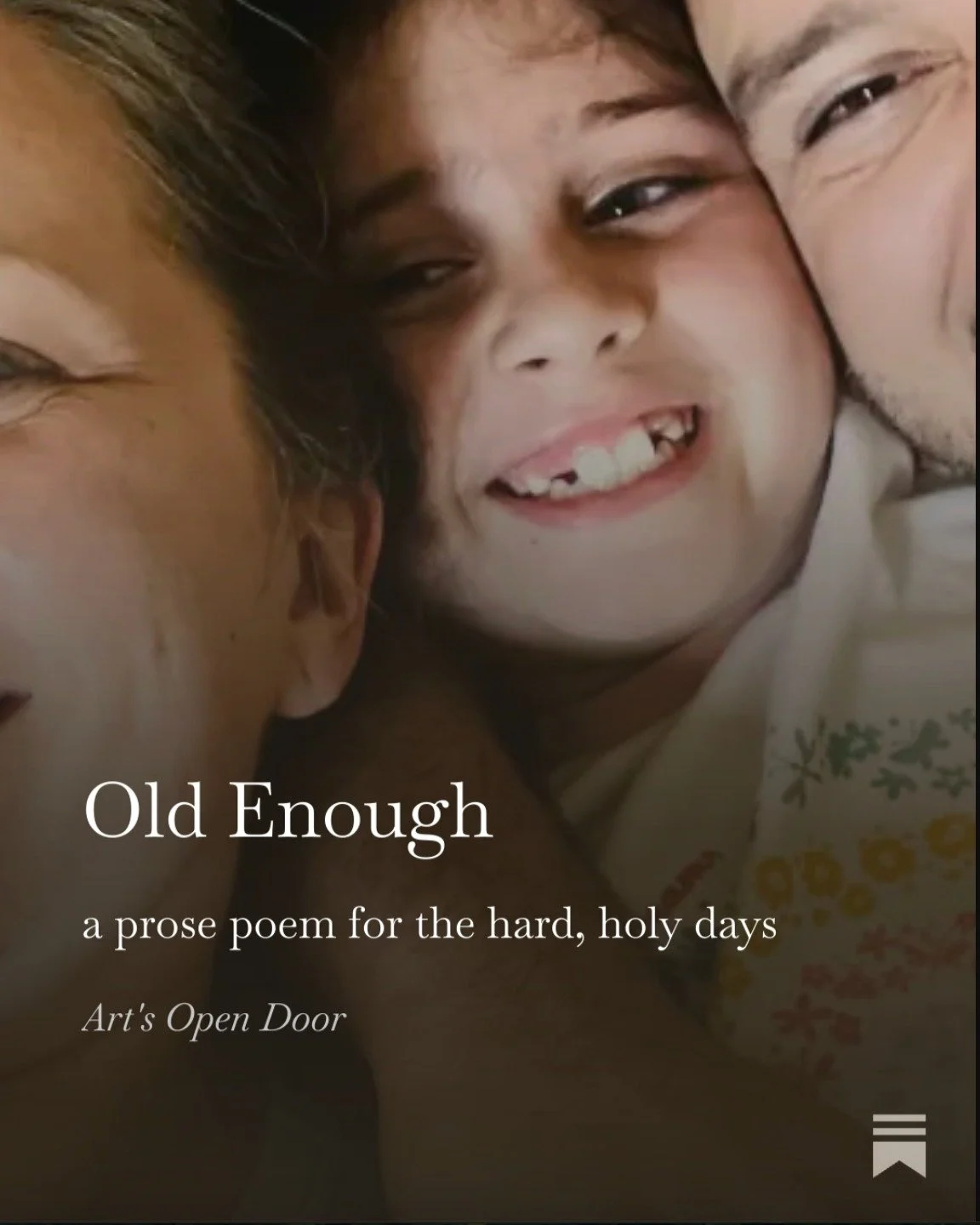 New prose poem on today's S U B S T A C K, plus an exciting announcement.

Read it at artistsforjoy.substack.com or click the link in bio!