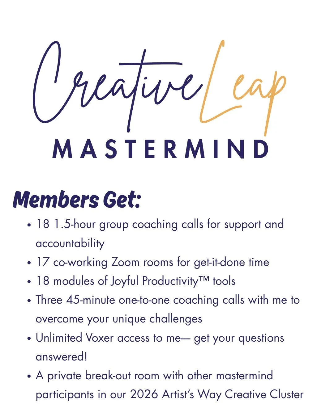 🚨There are a few hours left to get 20% off! A handful of spots are still open! Grab yours before it&rsquo;s gone! 🚨

RAISE YOUR HAND IF &hellip;✋🏽

&mdash;You want to write a book, record the album, complete the work for the exhibition, finish the