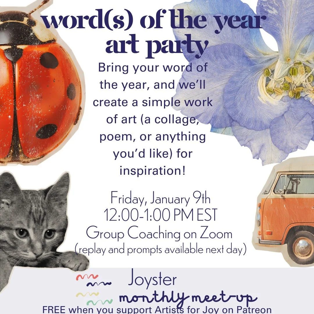 Spoiler alert! 🚨 The final two podcasts of the year will focus on helping you listen for your word of the year! 

In preparation for an intentional and inspired 2026, I've decided that our first Joyster Meet-up will be centered around creating a wor