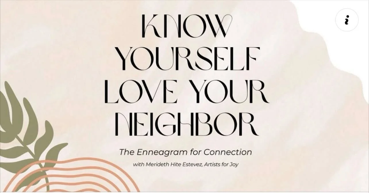 I&rsquo;m so excited to lead an Enneagram Retreat next Saturday at Oxford Presbyterian Church (USA), Oxford, Ohio! @oxford_presby_church The retreat is called &ldquo;Know Yourself, Love Your Neighbor&rdquo; and it explores the basics of the Enneagram