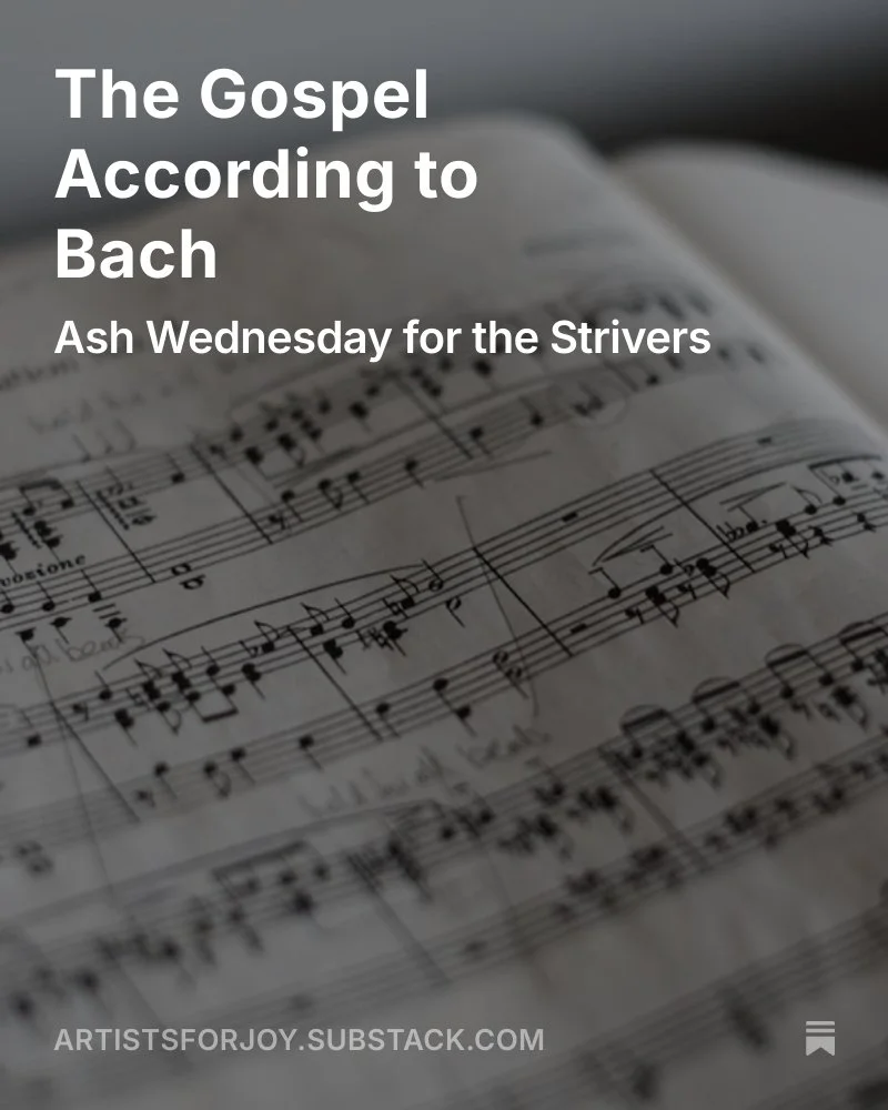 "Make yourself pure, my heart." 💜

It&rsquo;s Ash Wednesday&mdash;the day we acknowledge our limits and our need for a heart that isn&rsquo;t weighed down by the idols of our own striving.

On Substack today, I&rsquo;m sharing an excerpt f