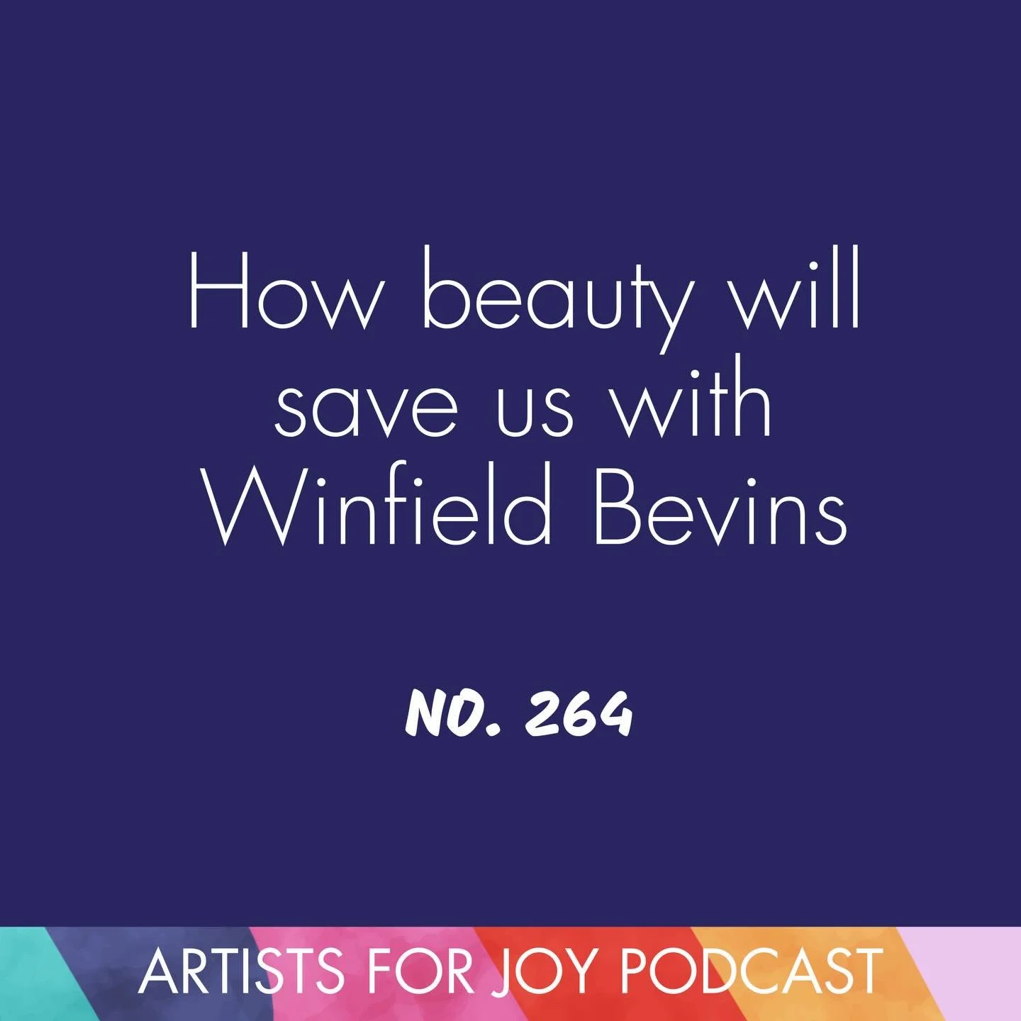 Today on the podcast, I chat with a new friend, Winfield Bevins @winfieldbevinsart &mdash;author, artist, and founder of Creo Arts&mdash;to talk about his latest book, &ldquo;How Beauty Will Save the World.&rdquo;
 
In a world that feels loud, fast, 