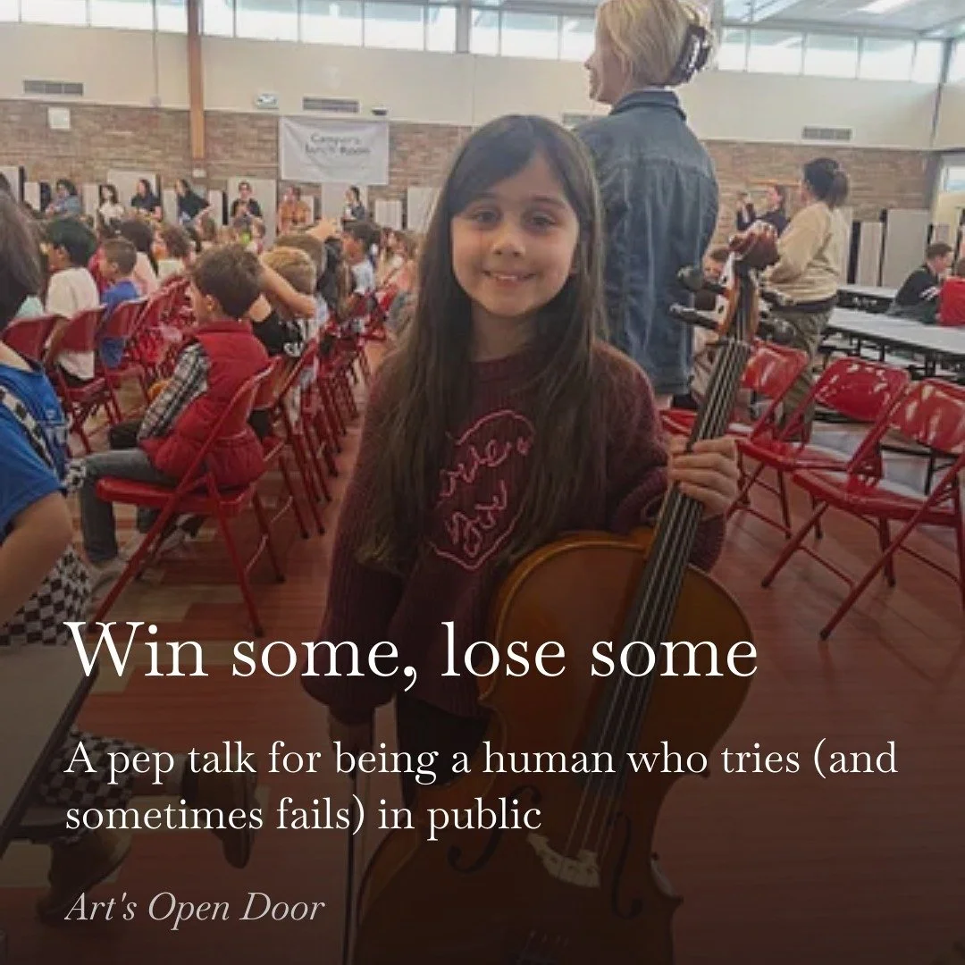 We&rsquo;ve all been there. The cracked reed. The missed note. The project that didn&rsquo;t land. The moment when your face gets hot and you just want to disappear.

Yesterday, it was my daughter&rsquo;s turn at the talent show. 🍦 We headed to Cold