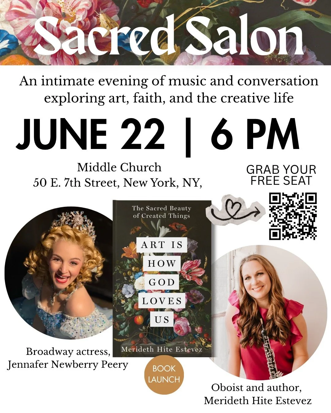 We are bringing something incredibly special to NYC, and we want you in the room. Join us for Sacred Salon&mdash;a unique book event and soulful dialogue featuring live music and deep conversation.

We are diving deep into what it really means to cul