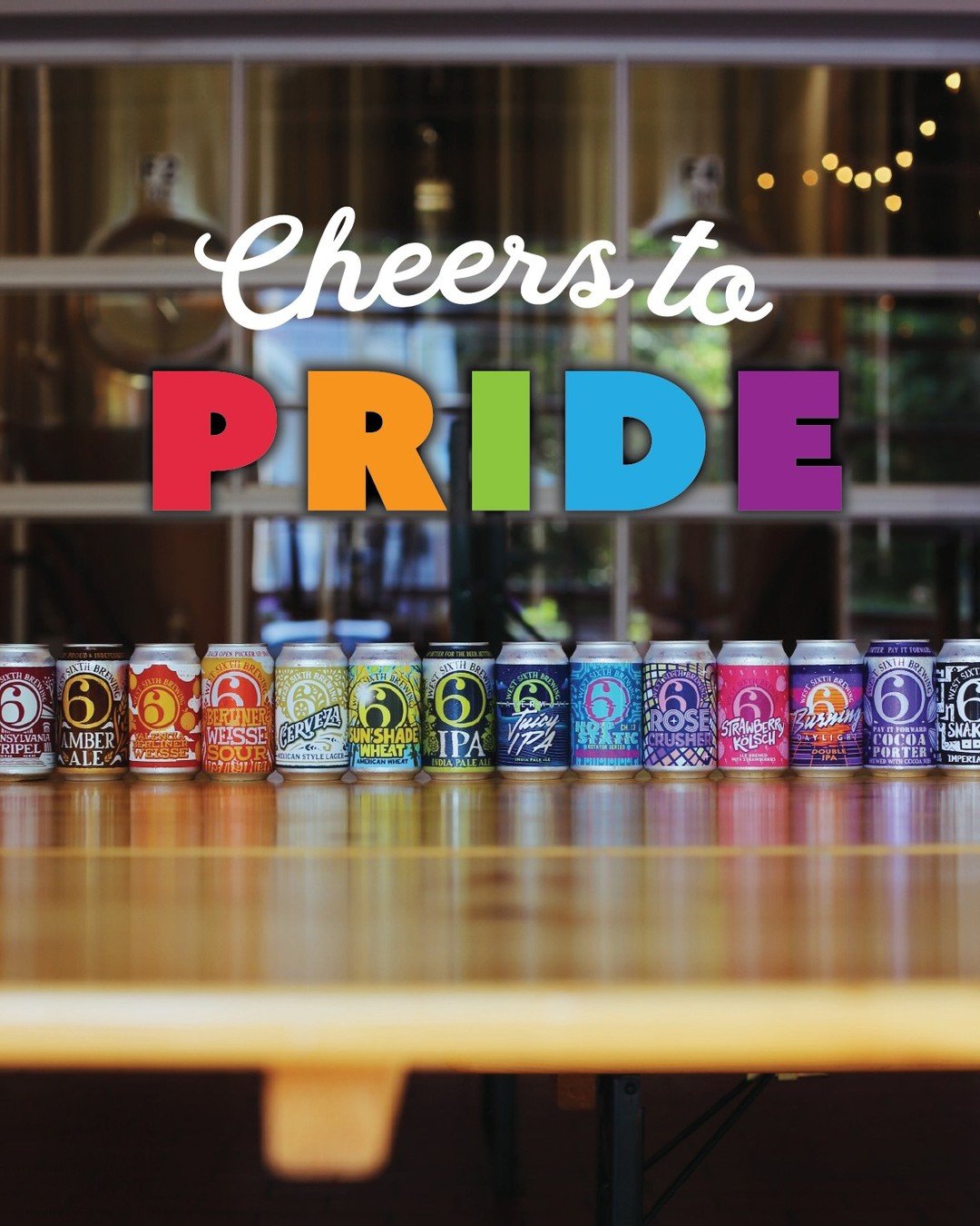 Cheers to Pride, Y&rsquo;all! 🌈🌈🌈 As is tradition, we lined up all our cans in one big rainbow for a simple Pride post ahead of this weekend&rsquo;s @lexpridefest. It&rsquo;s amazing to watch the ROYGBIV of it all grow year after year. Catch us po
