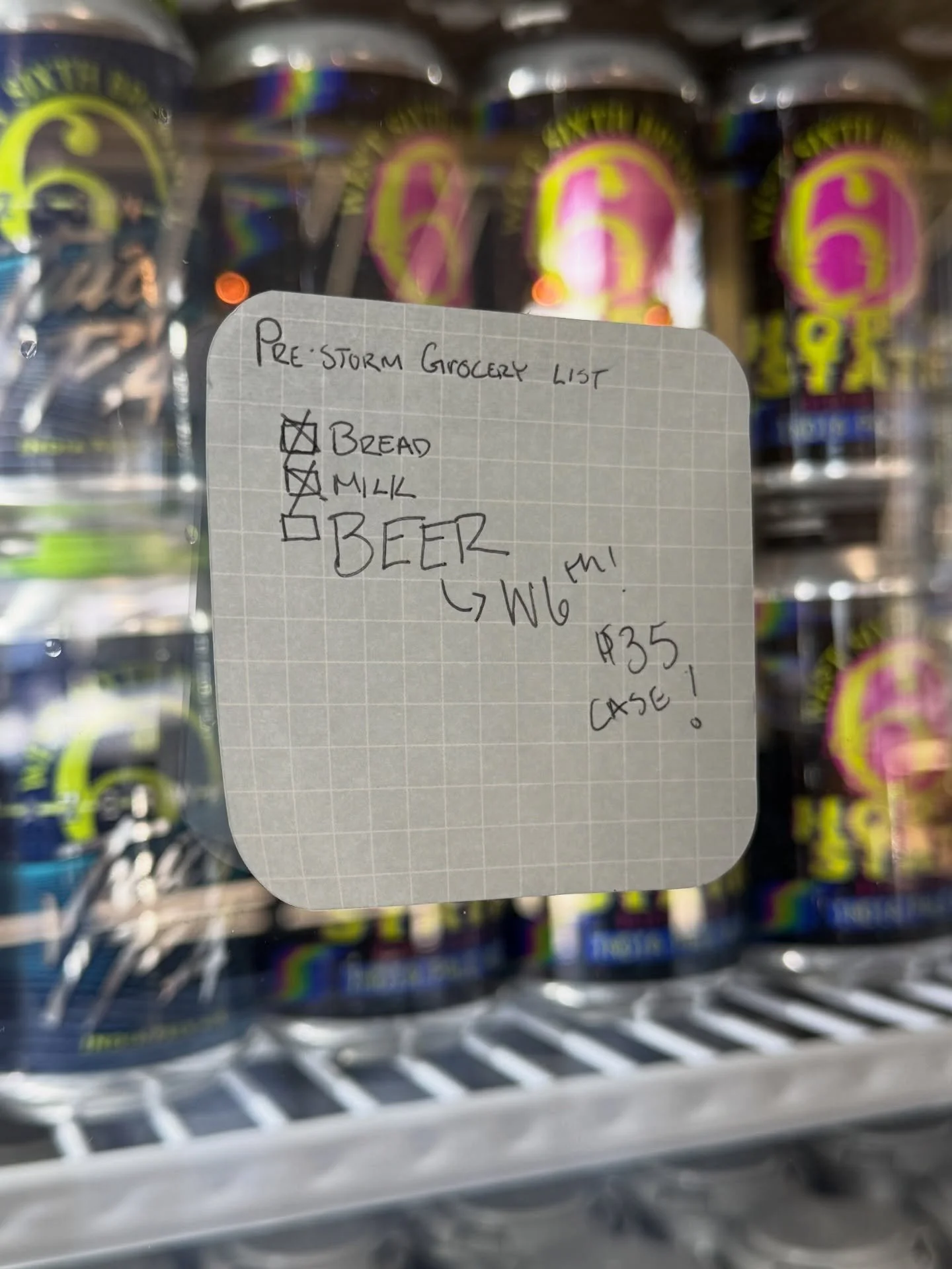 PRE-STORM CASE SPECIAL ❄️🍺 Thursday &amp; Friday in all taprooms, get any 4 six-packs for $35. Just doing our part to make sure you can stock up on ALL the essentials to weather this weekend&rsquo;s storms 🤗🍺🍞🥛 

#KentuckyWinter #WestSixthBrewin