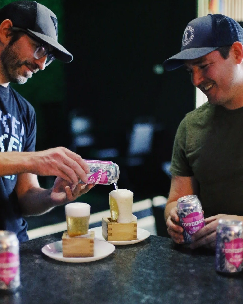 TOMODACHI RICE LAGER 🍚🍺WEST SIXTH x THE VOID⚫ one of our all time favorite collabs is back on tap and in cans at all West Sixth locations and at The Void Sake. Brewed with hefty additions of Koji rice (the rice typically used in the sake brewing pr