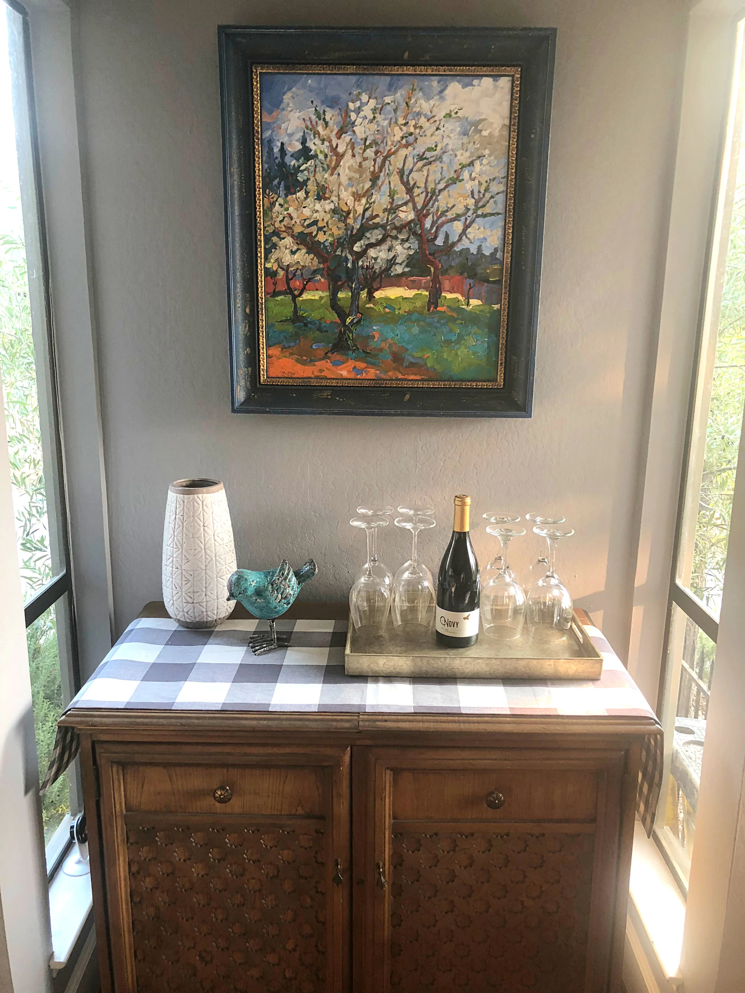 Drink Station in a Fall Living Room