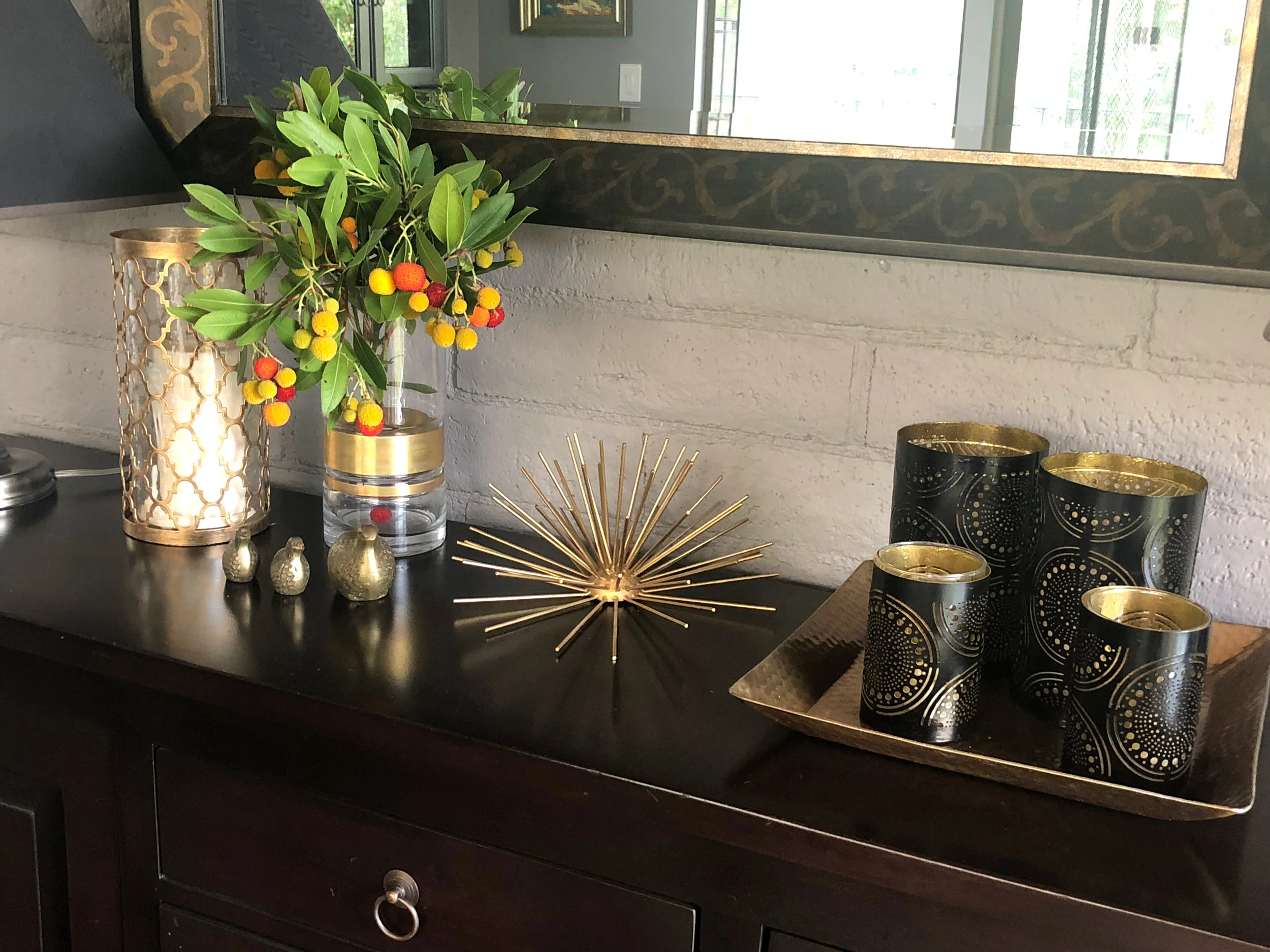 Fall Dining Room buffet