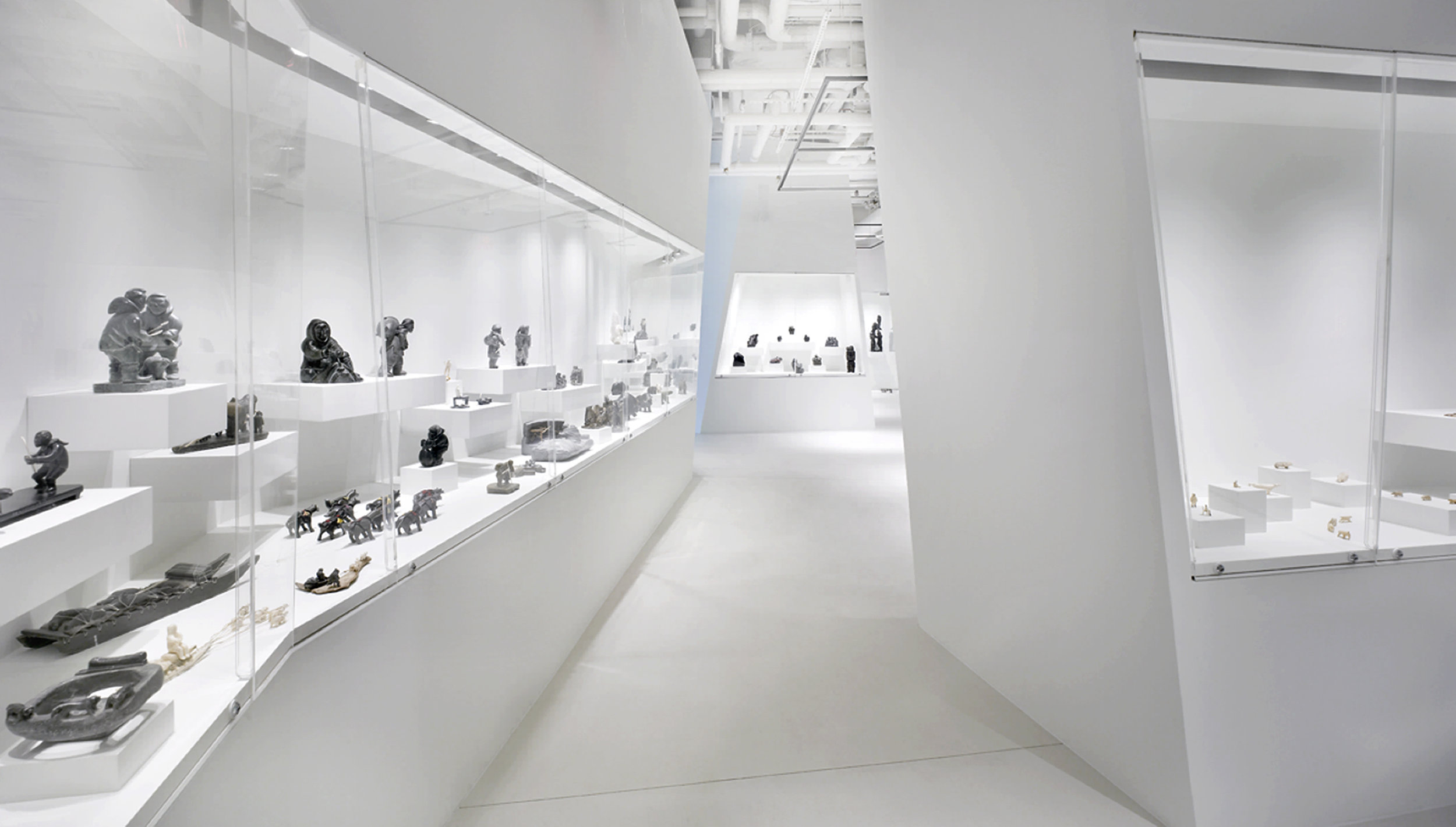 Museum of Inuit Art - Glass Display Sculpture