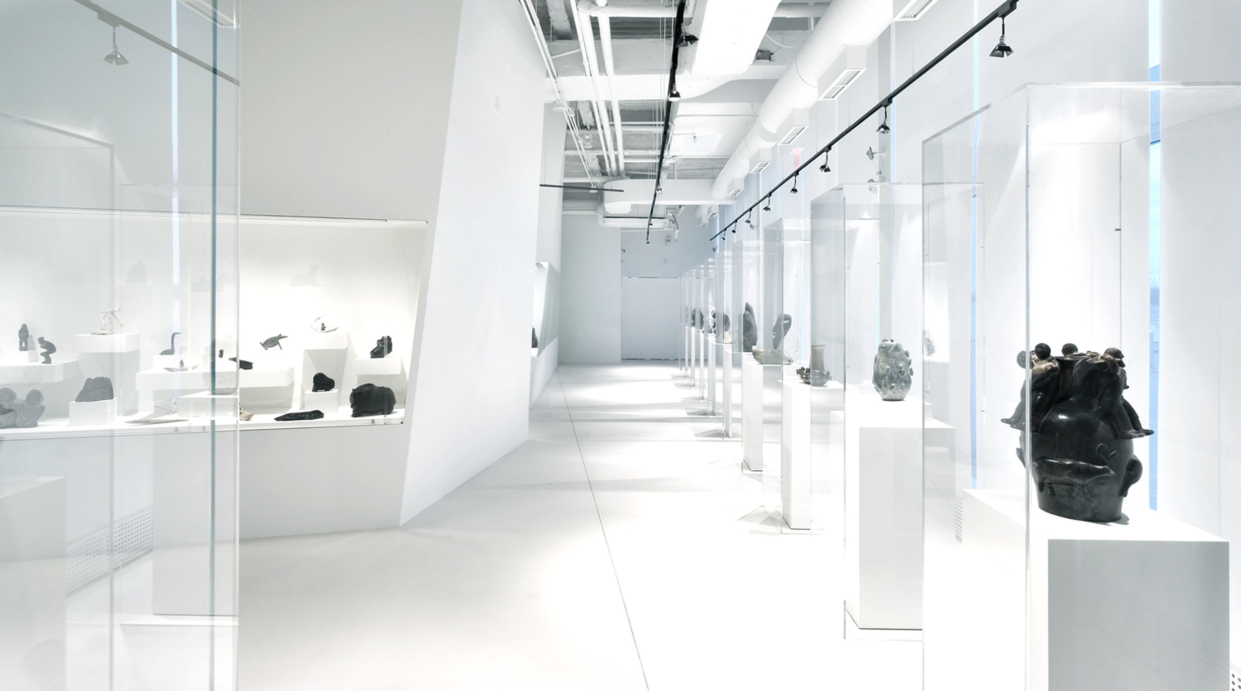 Museum of Inuit Art - Glass Display Sculpture