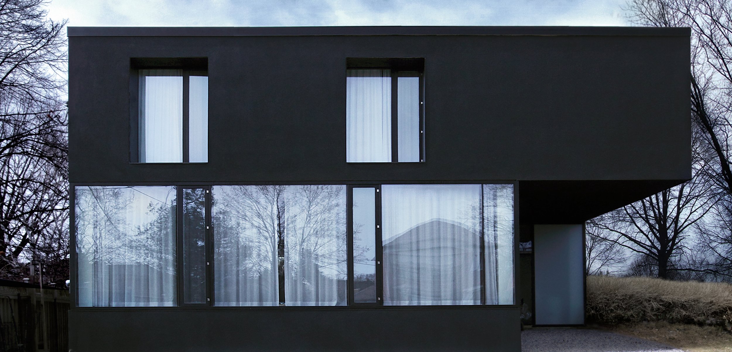 House 60 - front daytime windows closed facade elevation